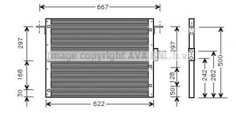 Радіатор кондиціонера AVA COOLING AU5075