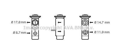Расширительный клапан, кондиционер AVA COOLING BW1089