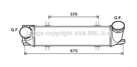 Интеркулер AVA COOLING BW4438