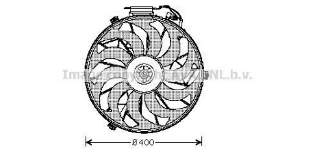 Вентилятор, охлаждение двигателя AVA COOLING BW7507