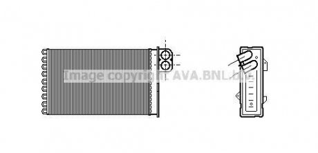 Теплообменник, отопление салона AVA COOLING CN6191