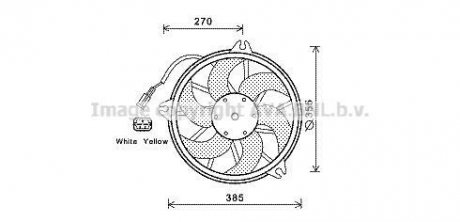 Вентилятор, охлаждение двигателя AVA COOLING CN7536