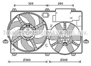 Вентилятор, система охолодження двигуна AVA COOLING CN7554