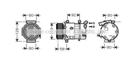 Компрессор, кондиционер AVA COOLING CNAK255