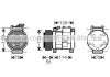 Компрессор кондиционера CHRYSLER 300M/ CHRYSLER VOYAGER (AVA) CRAK062