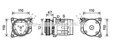 Компресор кондиціонера AVA COOLING CTK036