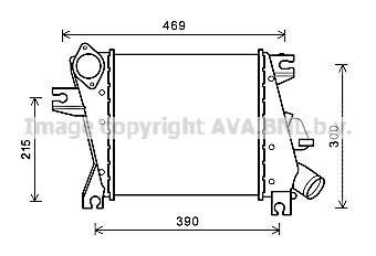 Інтеркулер NISSAN X-TRAIL (2001) 2.2 DCI (вир-во) AVA COOLING DN4411 (фото 1)