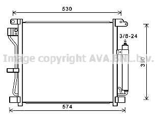 Конденсатор AVA COOLING DN5403D (фото 1)