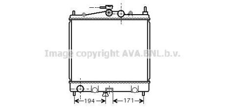 РАДИАТОР NISSAN MICRA 1.0-1.6 03- AVA COOLING DNA2247