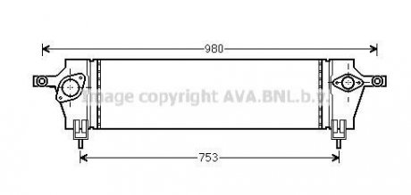 Інтеркулер NISSAN Qashqai 1.5D 07- (вир-во) AVA COOLING DNA4333 (фото 1)