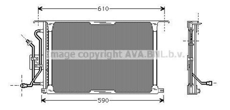 Радіатор кондиціонера AVA COOLING FD5258