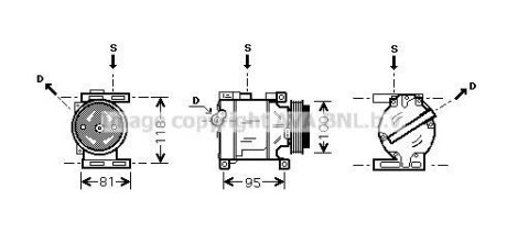 Компрессор AVA COOLING FTAK090