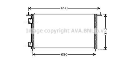 Радіатор кондиціонера AVA COOLING HD5210