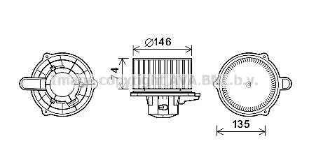Электродвигатель AVA COOLING HY8350