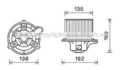 Электродвигатель AVA COOLING HY8553