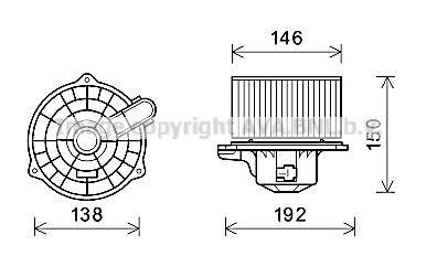 Электродвигатель AVA COOLING HY8554 (фото 1)