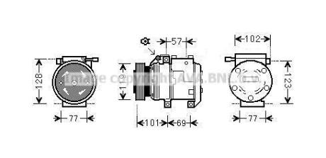 Компрессор AVA COOLING HYAK222