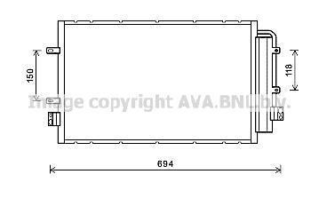 Радиатор кондиционера IVECO: Daily VI 3.0 D 09/11- AVA COOLING IV5127D (фото 1)
