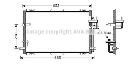 Радіатор кондиціонера AVA COOLING KA5085