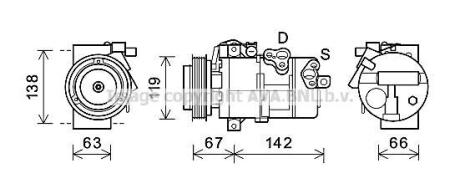 Компрессор AVA COOLING KAK216