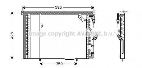 Радіатор кондиціонера AVA COOLING MS5195