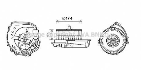 Электродвигатель AVA COOLING MS8622 (фото 1)