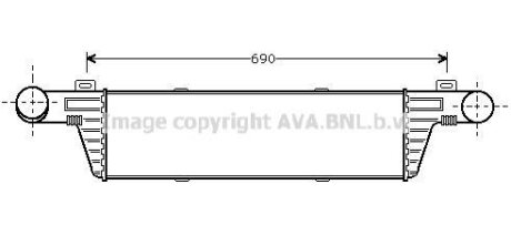 Інтеркулер MB E-Class W210 (98-) AVA AVA COOLING MSA4224