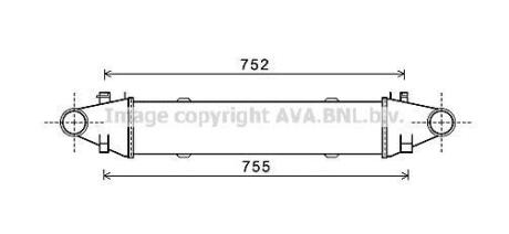 Интеркулер AVA COOLING MSA4525