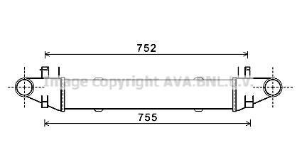 Интеркулер AVA COOLING MSA4557