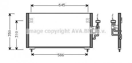 Радіатор кондиціонера AVA COOLING MT5106