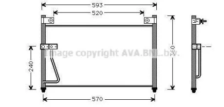 Радіатор кондиціонера AVA COOLING MZ5126