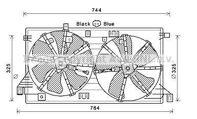 Вентилятор AVA COOLING MZ7550