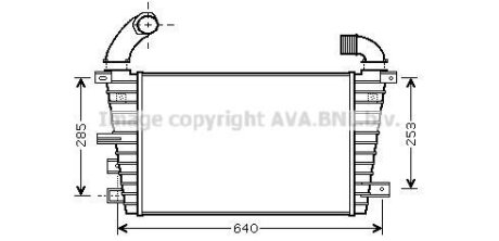 Интеркулер AVA COOLING OL4585