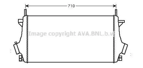 Интеркулер AVA COOLING OLA4476