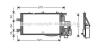 Конденсатор кондиціонера (з осушувачем) CHEVROLET CORSA, OPEL COMBO TOUR, COMBO/MINIVAN, CORSA C, CORSA C/HATCHBACK 1.7D 08.00- OLA5310D