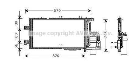 Конденсатор AVA COOLING OLA5370D