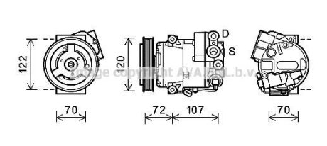 Компрессор AVA COOLING OLAK595