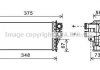 Радіатор обігрівача салону Peugeot 3008 5005, Citroen DS5 (PEA6359) AVA PEA6359
