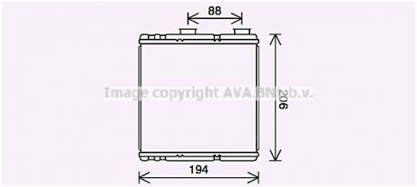 Радіатор пічки AVA COOLING RT6634 (фото 1)
