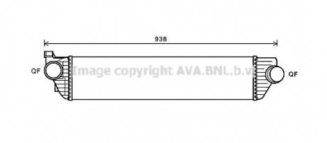 Интеркулер NISSAN NV 400, OPEL MOVANO B (10-) AVA COOLING RTA4498 (фото 1)