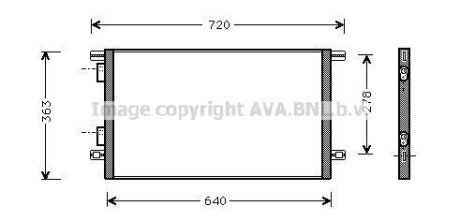 Конденсатор, кондиционер AVA COOLING RTA5253 (фото 1)