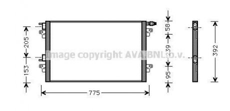 Радіатор кондиціонера AVA COOLING RTA5280