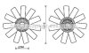 Віскомуфта вентилятора охолодження (вентилятор, кількість лопастей: 11) RVI MASCOTT 8140.43.B.3586-ZD3A604 01.99-12.10 AVA COOLING RTF558 (фото 1)