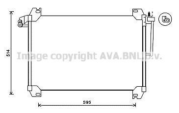Конденсатор кондиціонера CHEVROLET TRAILBLAZER, SAAB 9-7X 4.2 09.01-07.12 AVA COOLING SBA5074