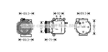 Компресор кондиціонера AVA COOLING SBAK053