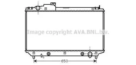 РАДИАТОР LEXUS LS 430 4.3 00- AVA COOLING TOA2315