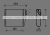 Радіатор обігрівача салону Volvo S60 (10-), S80 (06-), XC60 (08-),XC70 (07-)/Range Rover Evoque (11-) (VOA6163) AVA VOA6163