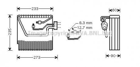 Випаровувач кондиціонера AVA COOLING VOV111