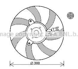 Вентилятор, охлаждение двигателя AVA COOLING VW7527