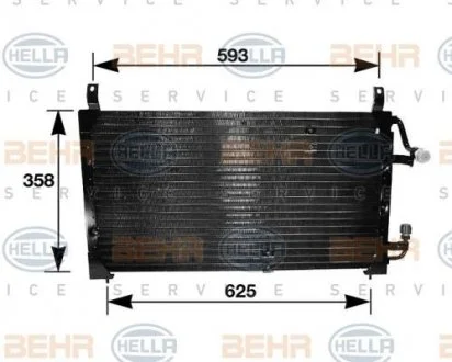 Конденсатор Daewoo Cielo 1.5, 2.0 94 - 08 BEHR 8FC351037111